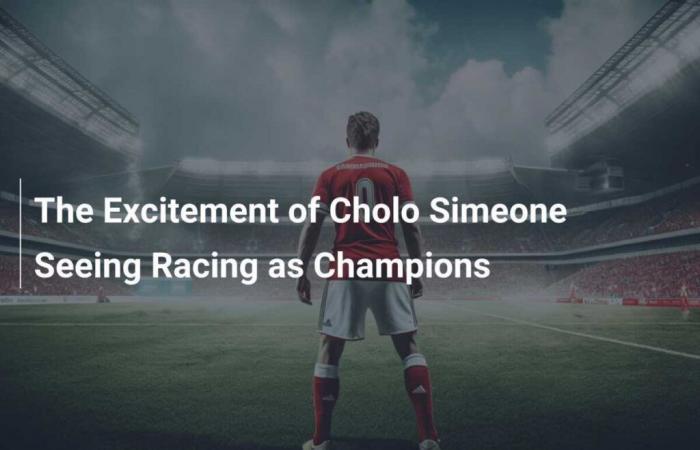 La ilusión del Cholo Simeone al ver a Racing como campeones