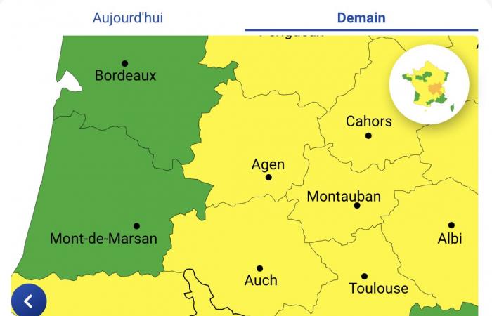 Alerta meteorológica por vientos violentos este lunes 25 de noviembre en Pirineos Atlánticos, Altos Pirineos, Gers, Alto Garona, Ariège, Tarn y Garona