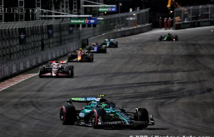 Fórmula 1 | Alonso cerca de los puntos en Las Vegas, Stroll tuvo que correr sin radio