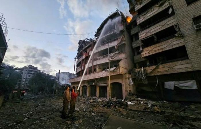 Enfrentamientos entre Hezbolá e Israel en el sur del Líbano y bombardeos en los suburbios de Beirut