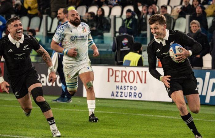 la victoria de los All Blacks sobre Italia