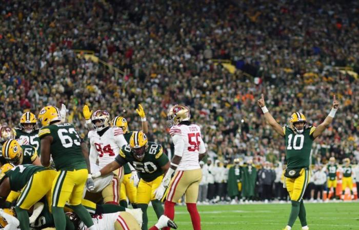 Josh Jacobs y los Packers lideran a los 49ers 17-7 en el entretiempo