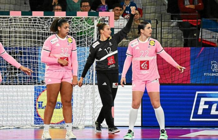 Gracias a una gran Floriane André, la selección francesa de balonmano finaliza su preparación con una victoria ante Angola