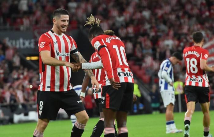 El Athletic lleva el derbi a su terreno