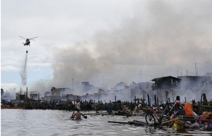 Gran incendio en la capital de Filipinas deja a 2.000 familias sin hogar