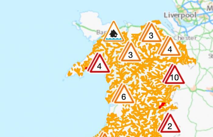 Storm Bert más reciente: advertencias meteorológicas de peligro para la vida por lluvia y viento en el Reino Unido mientras 300 áreas afectadas por riesgo de inundaciones