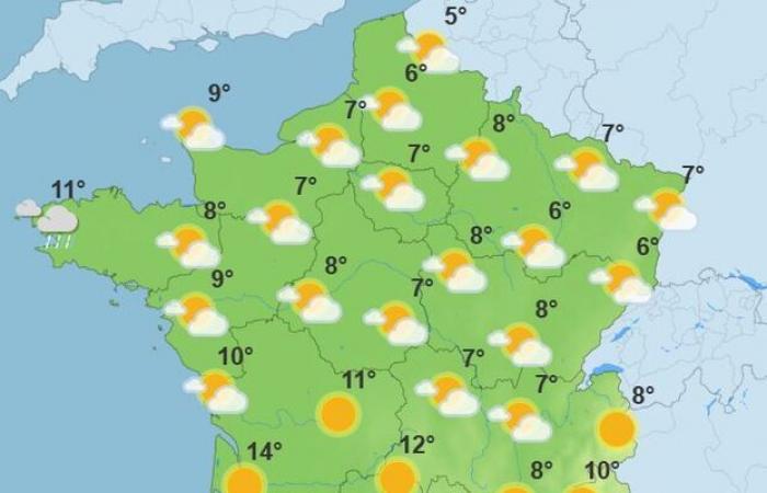 Vientos violentos antes del regreso del claro: el tiempo de la semana en Francia