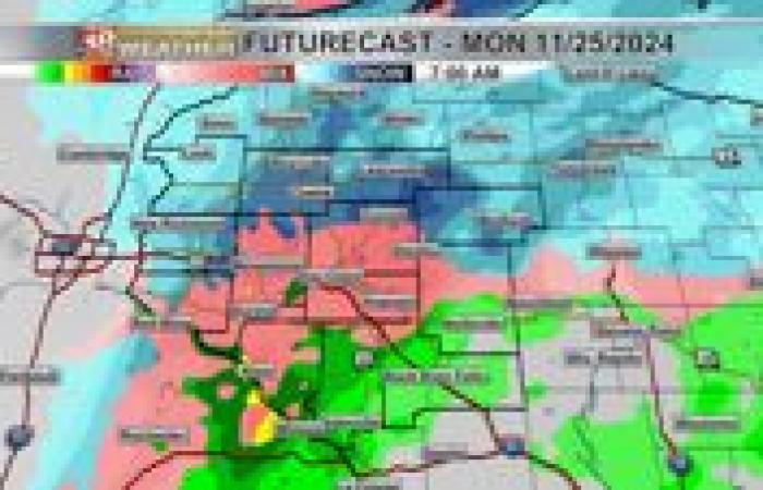 El lunes por la mañana, lluvias de nieve con vientos ventosos; Las temperaturas caen en picado durante la semana | Clima