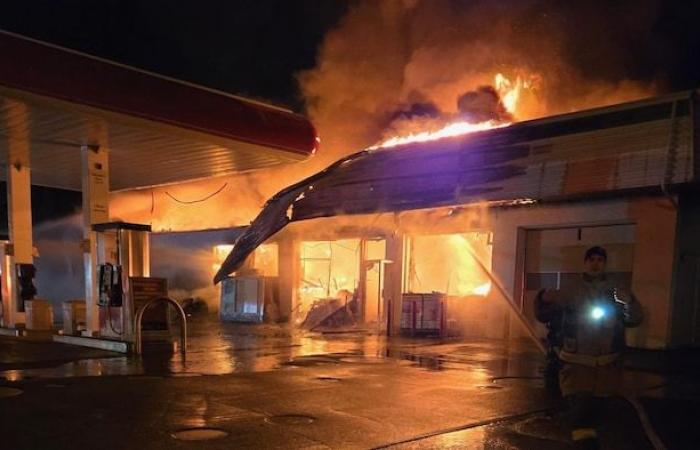 Un incendio destruye Petro-Canada en Paspébiac