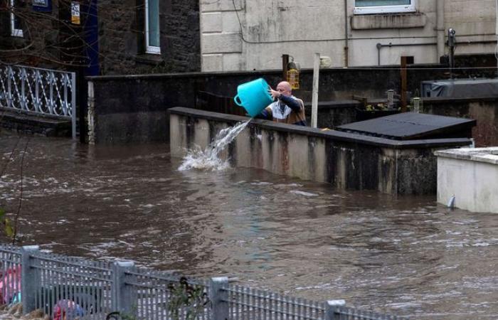 La tormenta Bert continúa causando daños