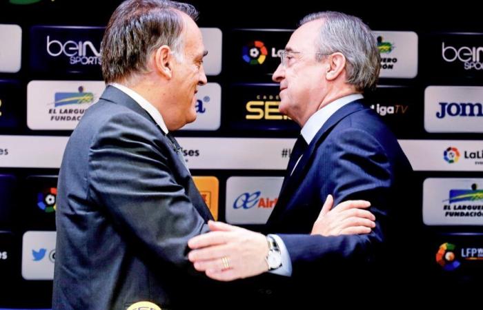 “El salvador del fútbol que nadie apoya”, la mordaz respuesta de Tebas a los ataques de Florentino Pérez