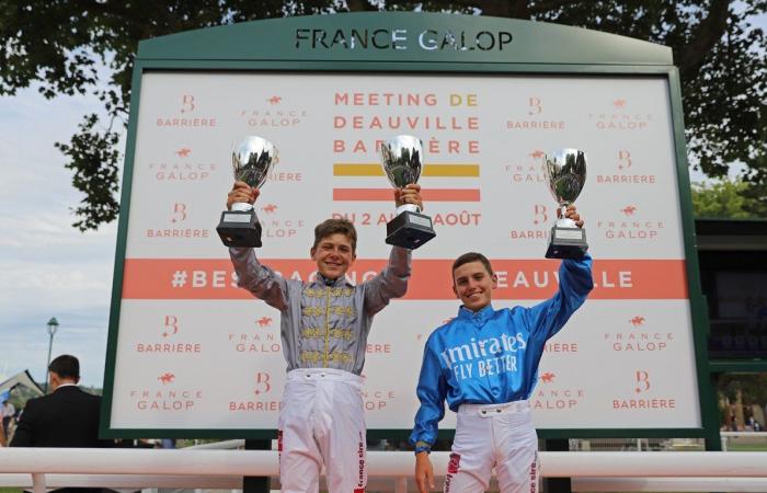 Siete años después de ganar su primera carrera de ponis en Angers, Valentin Le Clerc rompe el hielo como aprendiz en el mismo hipódromo.