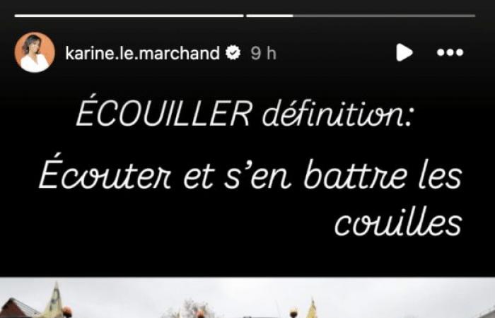 “Escuchen y luchen contra la mierda…”, Karine Le Marchand ataca a Emmanuel Macron y Michel Barnier