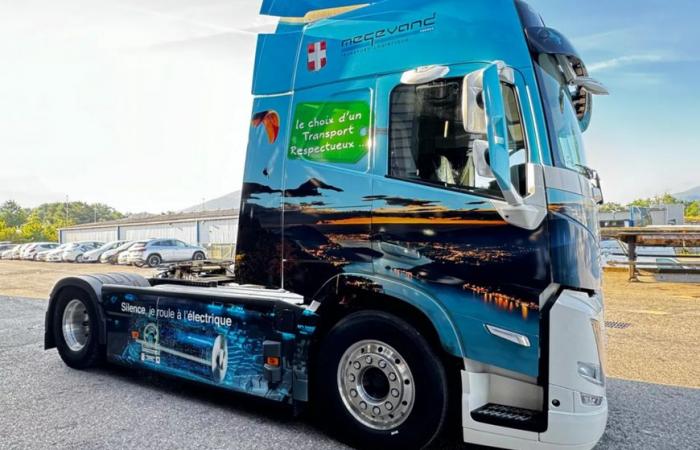 En Alta Saboya, los transportes Mégevand inauguran su primer camión eléctrico