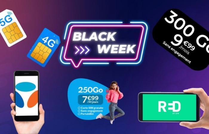 Bouygues, SFR, Sosh, Lebara, YouPrice… Paquetes a precios excepcionales, ¡eso es todo lo que hay durante la semana del Black Friday!