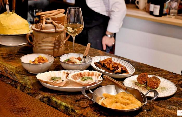 En el restaurante Tire-Bouchon Rodier, tapas bistronómicas para compartir y buenos vinos