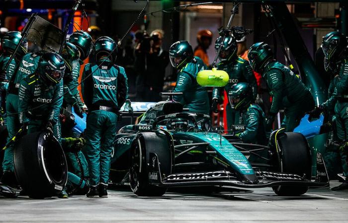 Lance Stroll sufre un problema inusual en el GP de Las Vegas