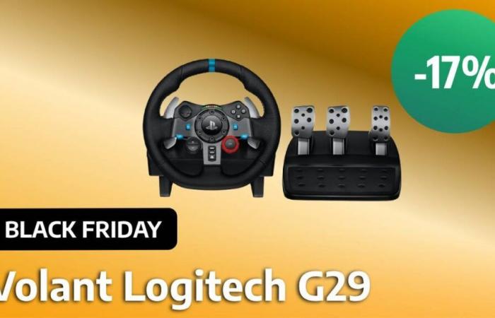 Black Friday: con su Force Feedback realista, el volante Logitech G29 para PS5, PS4, PC y Mac está disponible a precio de ganga