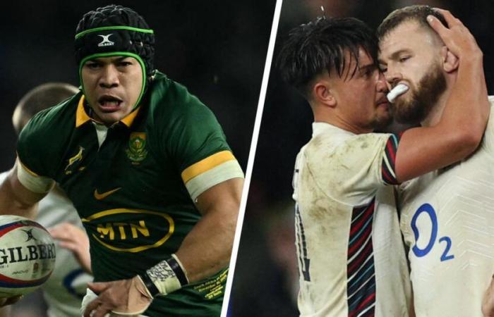 Los Springboks imponen su ley, los ingleses son duros.