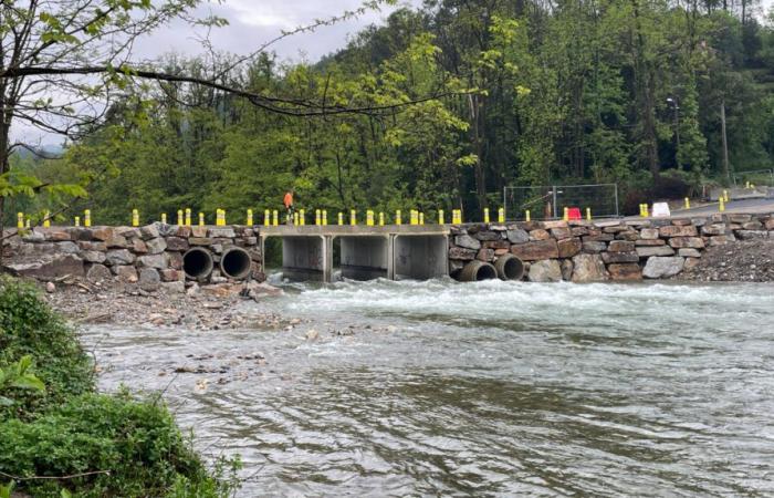 CHAMBORIGAUD Cierre del puente temporal este lunes a partir de las 19 horas.