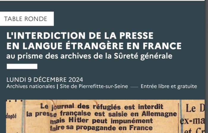 La prohibición de la prensa en lengua extranjera en Francia a través del prisma de los archivos generales de seguridad (1914-1940)