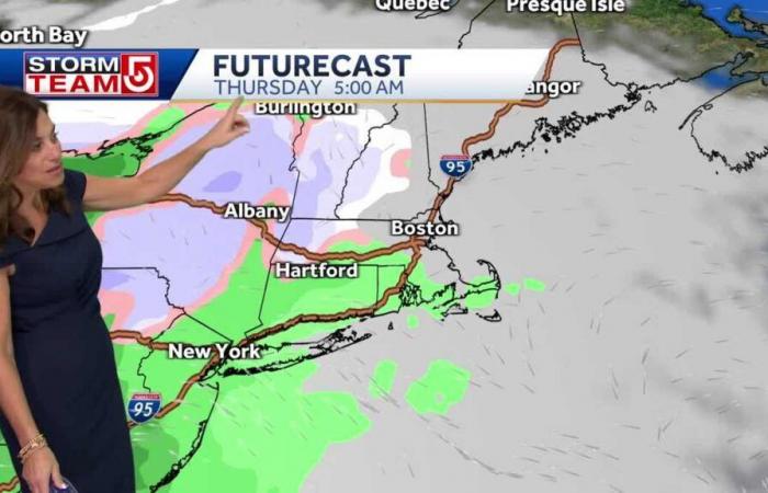 Se esperan lluvia y nieve en algunas áreas el Día de Acción de Gracias