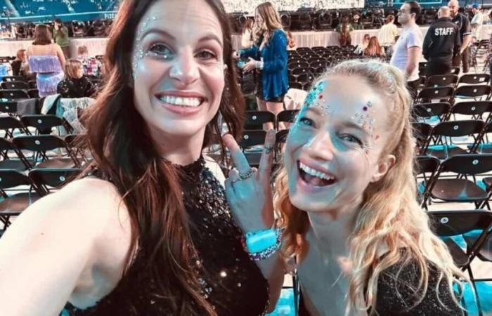 Laurence Leboeuf y Marie-Lyne Joncas se divierten juntas en el show de Taylor Swift en Toronto