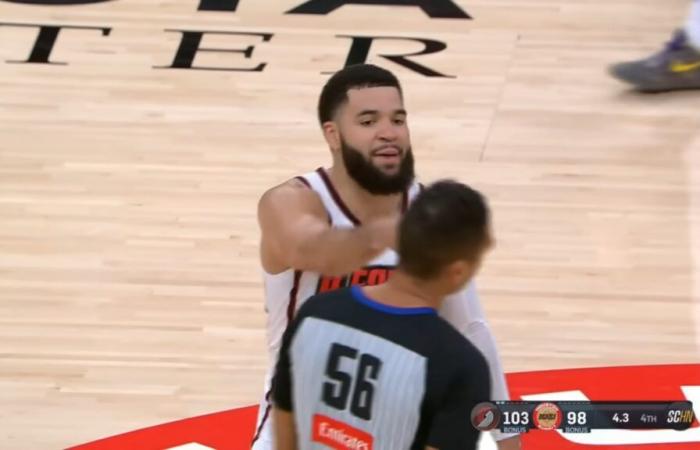 Fred VanVleet multado con 50.000 dólares