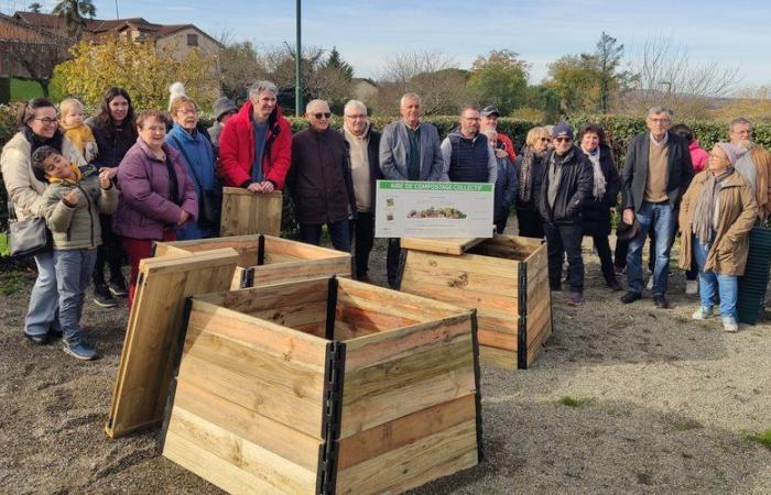 Un primer sitio de compostaje colectivo instalado en Beaumarchés, otros nuevos pronto podrían ver la luz