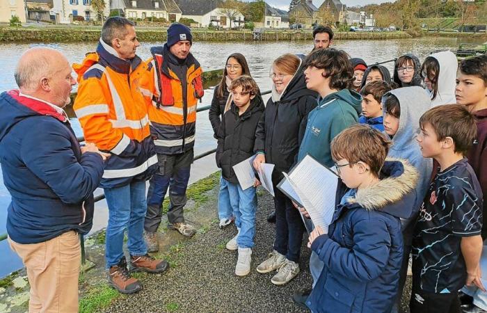 Los alumnos de bachillerato de Jean-Moulin estudian gestión de riesgos en Châteaulin