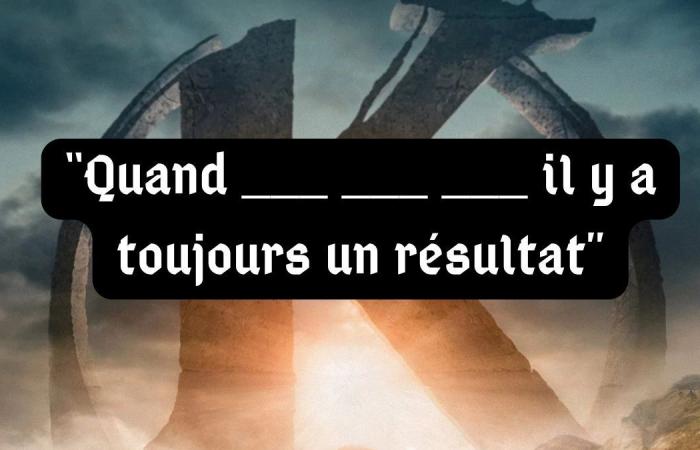 eres el hijo espiritual de Léodagan si logras completar estas 5 líneas