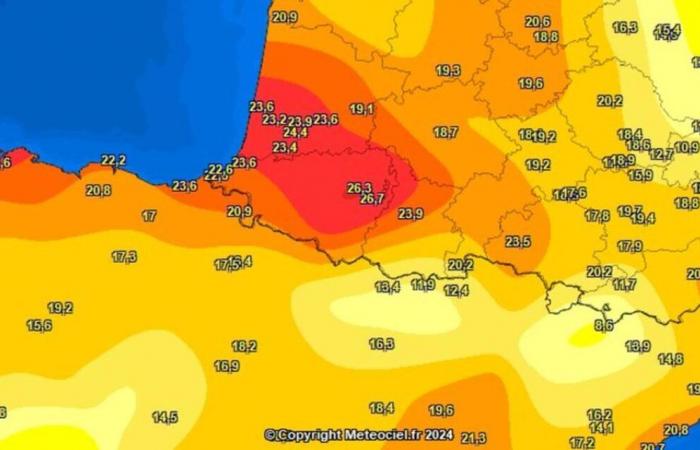 26,3 grados en Pau, a las 6 de la mañana: ¿por qué hacía tanto calor a 64 durante la noche del domingo al lunes?