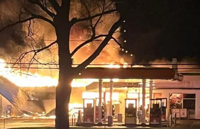 Incendio en Paspébiac: lo peor evitado en una estación de servicio