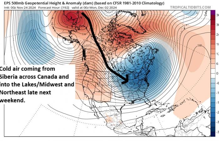 El invierno está a punto de llegar con fuerza a los Grandes Lagos, el Medio Oeste y el Noreste – The Eyewall