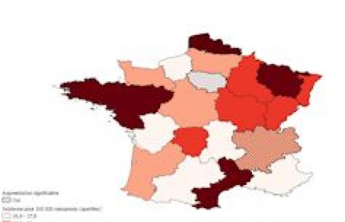 Disminuyendo entre los adultos, aumentando entre los bebés, disparidades geográficas inexplicables.