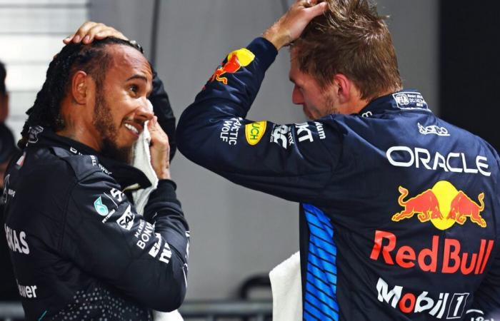 Hamilton felicita a Verstappen por su título: “Muy feliz por él”