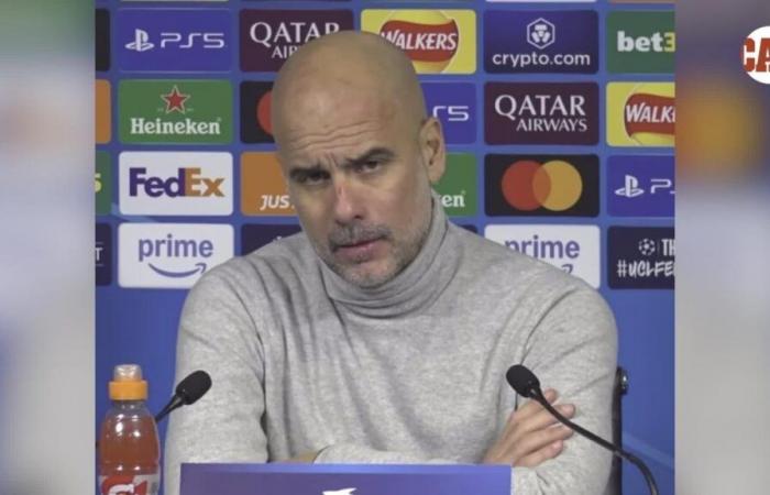 Guardiola ironiza con sus extraños arañazos en la cabeza: “Quiero hacerme daño…”