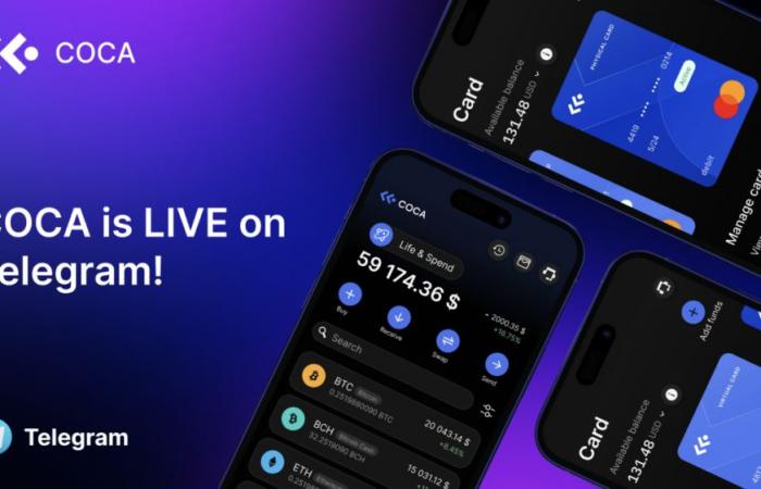 Coca Wallet en Telegram con campaña de tarifa cero