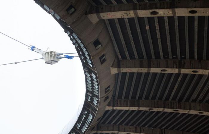 Estadio Olímpico | Con el techo prácticamente desmontado, el invierno promete ser un gran reto