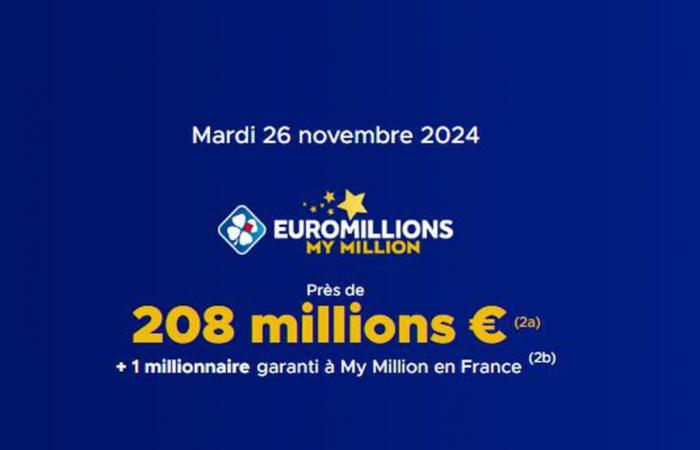 el sorteo de este martes 26 de noviembre de 2024, 212 millones de euros ganados [EN LIGNE]