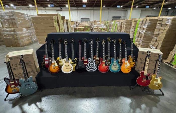 Interceptadas más de 18 millones de dólares en guitarras Gibson falsas