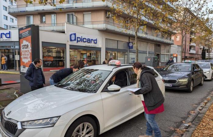 Entre la recogida y el filtrado de presas, los taxis se movilizaron en Toulouse