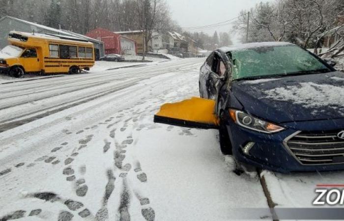 Primera nevada en la región de Quebec, los accidentes se multiplican