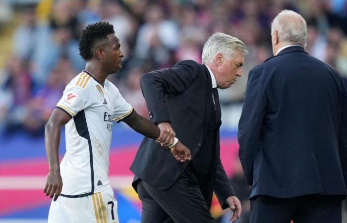 El entrenador del Real Madrid, Ancelotti, acusado de ‘negligencia’ con Vinicius Jr.