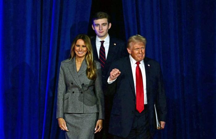 Barron Trump en las (muy) grandes ligas