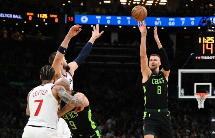 Los Celtics superan a los Clippers con Kristaps Porziņģis de vuelta en el redil