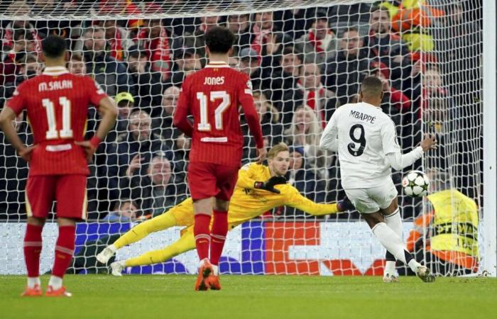 Real Madrid: ¿Cuándo terminará la interminable caída de Kylian Mbappé, tras este penalti fallado en Anfield?