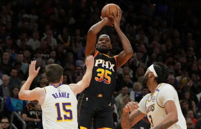 Durant y Beal regresan mientras los tres grandes de los Suns lideran la derrota de los Lakers