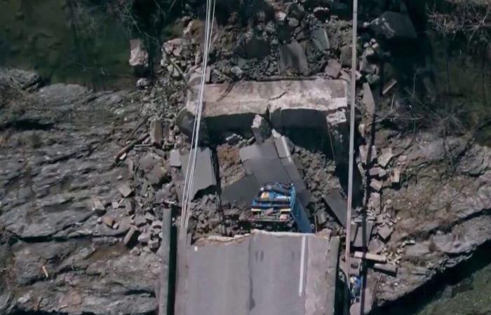 Milagro del colapso de un puente en Gard, un camionero vuelve al accidente