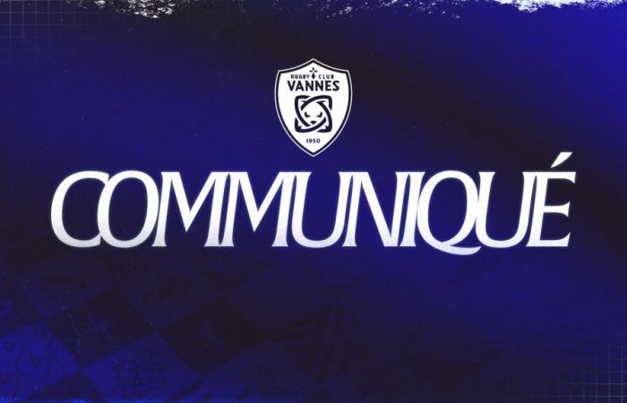 Comunicado de prensa oficial – Rugby Club Vannes